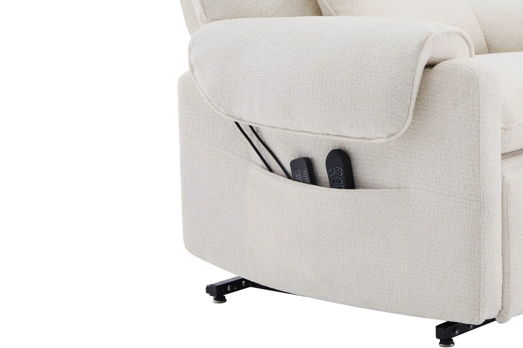 Xander Fabric Power Lift Recliner Chair with Heat & Massage - Image 19