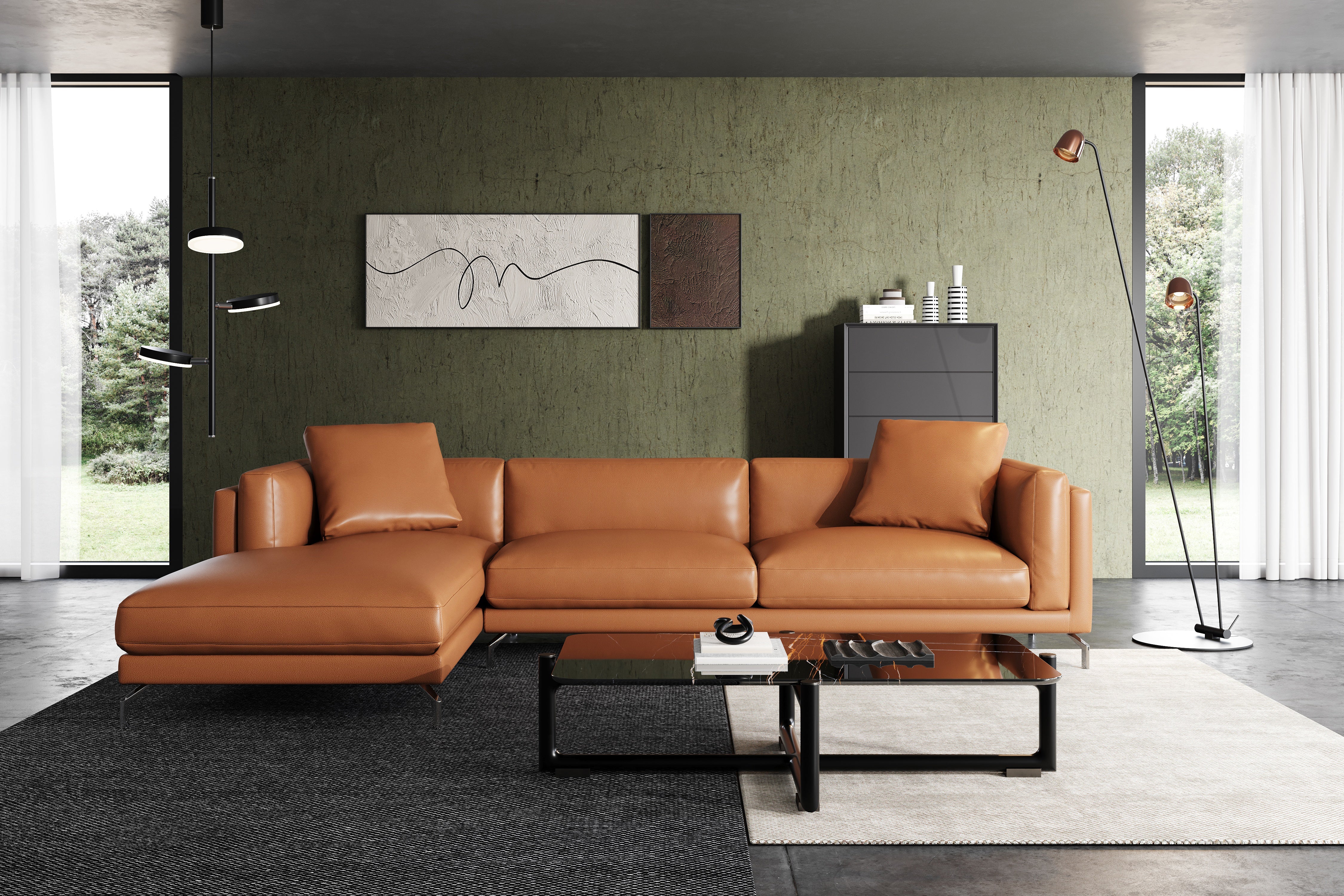 Zadar Leather Sectional Lounge - Image 40
