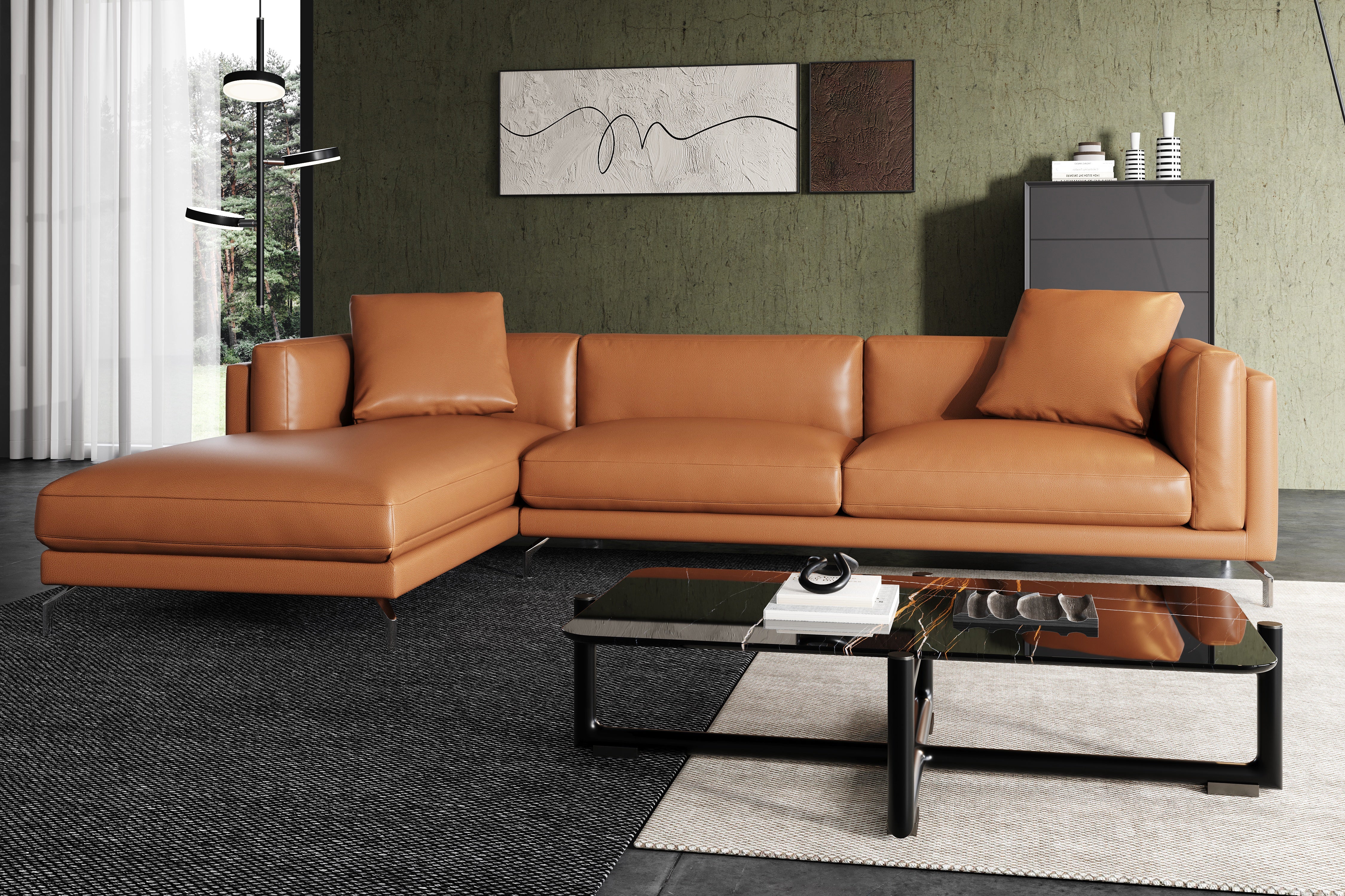 Zadar Leather Sectional Lounge - Image 42