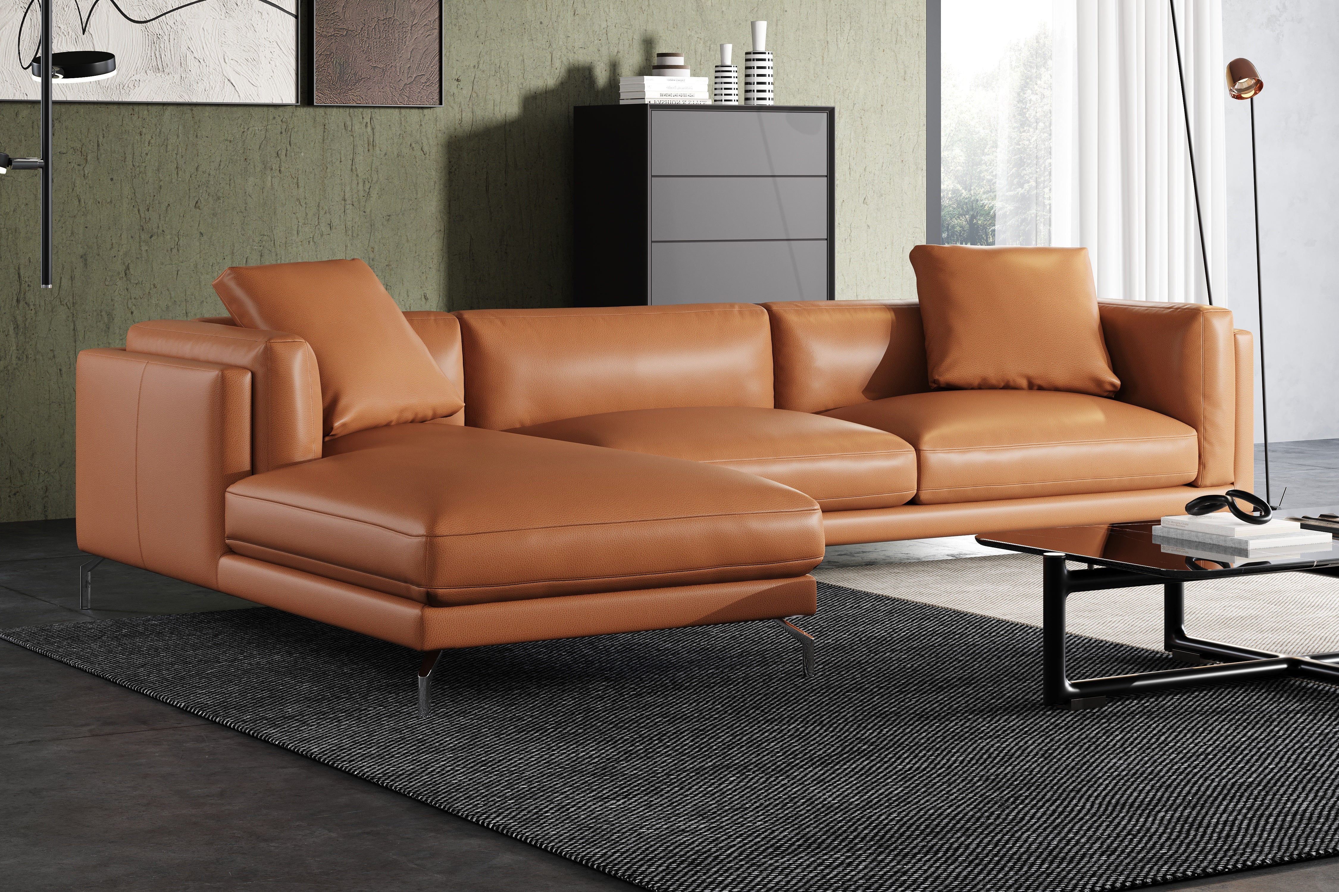 Zadar Leather Sectional Lounge - Image 43