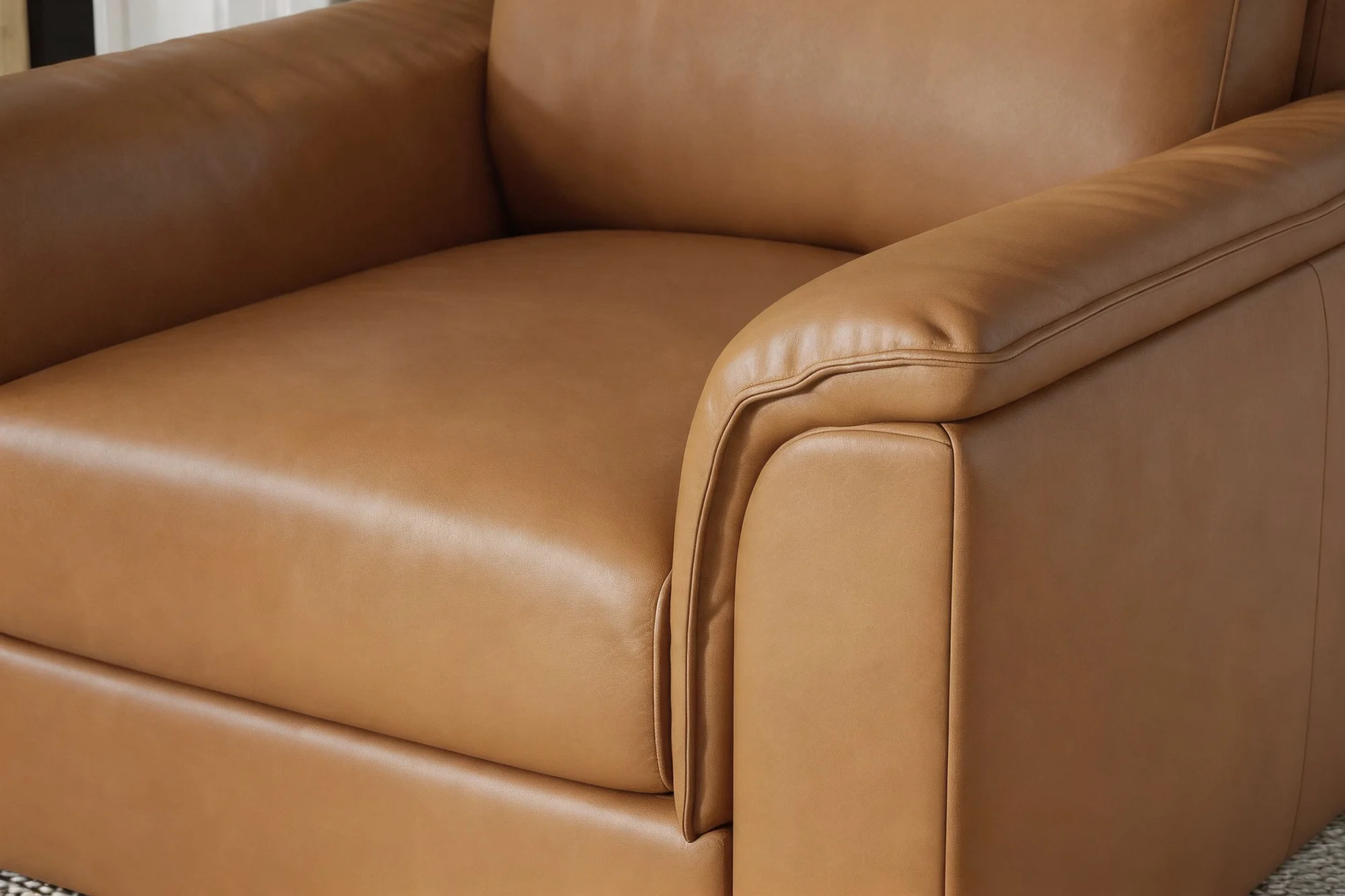 Zaira Leather Accent Chair - Image 6