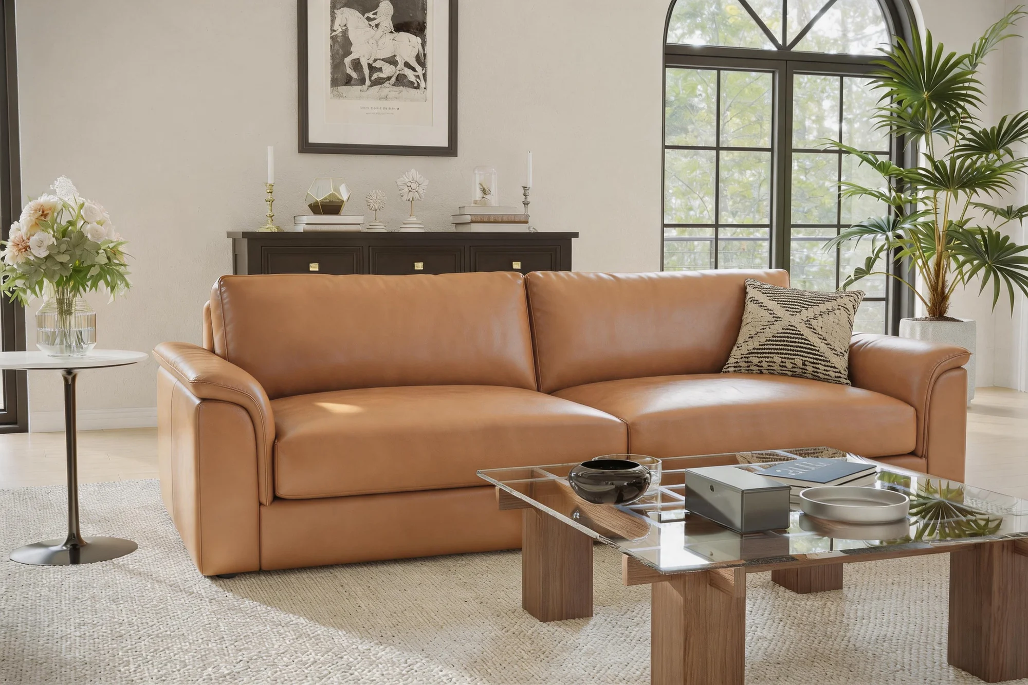 Zaira Leather Lounge - Image 2