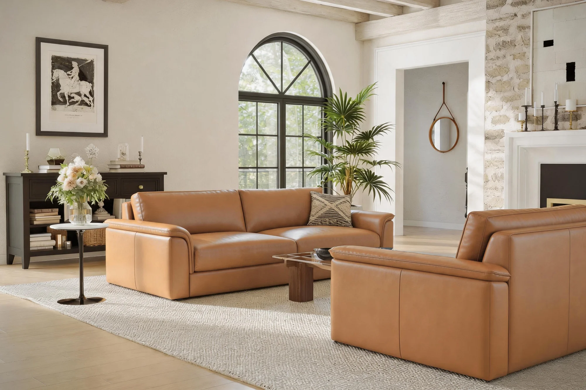 Zaira Leather Lounge - Image 5